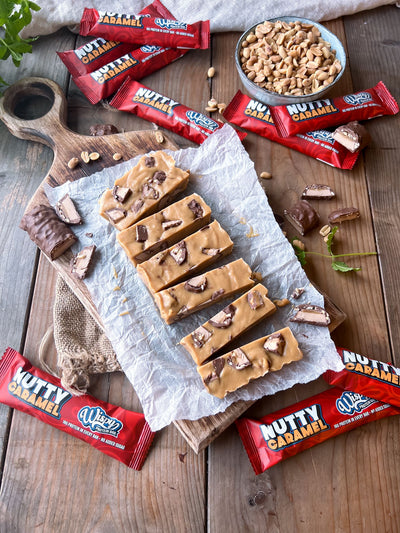 Fudge med Nutty Caramel proteinbar