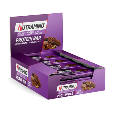 Nutramino Protein Bar - Chunky Peanut & Caramel (12x55g)