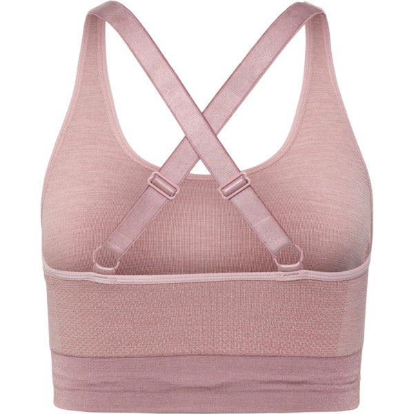 Hummel CLEA Seamless Sports Top – Woodrose/Rose Taupe Melange