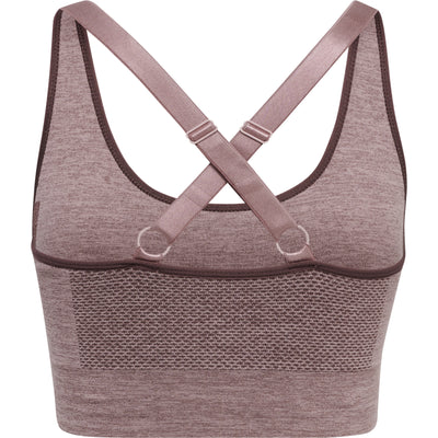 Hummel CLEA Seamless Sports Top – Fudge Woodrose Melange