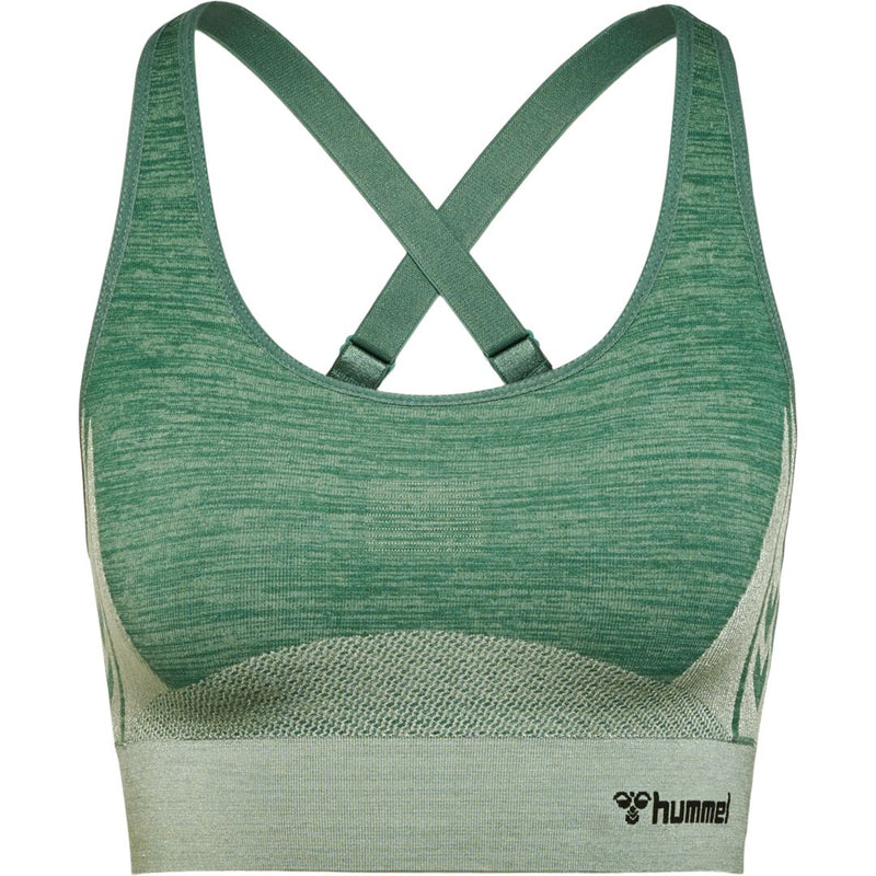 Hummel CLEA Seamless Sports Top – Laurel Wreath/Lily Pad Melange